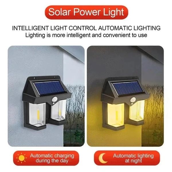 Ліхтар на сонячній батареї з датчиком руху Solar Wall Lamp COBA CB-228 CB228 фото