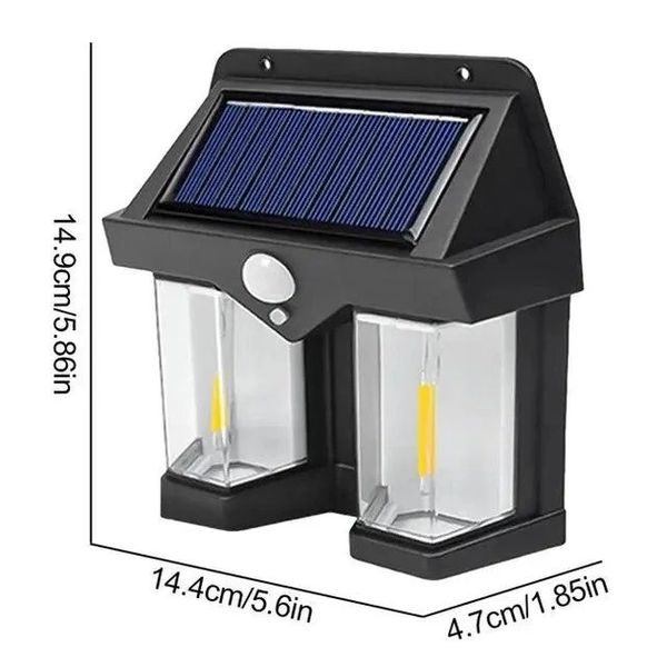 Ліхтар на сонячній батареї з датчиком руху Solar Wall Lamp COBA CB-228 CB228 фото