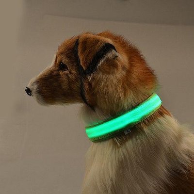 Нашийник LED світний вузький для невеликих собак і кішок 0.5 м 3811176 фото