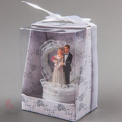 Фігурка «Жінніх і наречена» на весільний торт (8 см) (041Q) 041Q фото