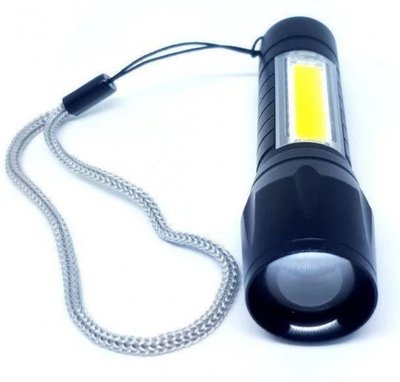 Потужний ліхтар кишеньковий акумуляторний портативний Police BL-511 на акумуляторі з COB ZOOM USB у кейсі BL-511-XPE-COB фото