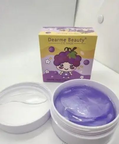 Гідрогелеві патчі для очей Dearme Beauty Grape moisturising eye mask S3081 фото