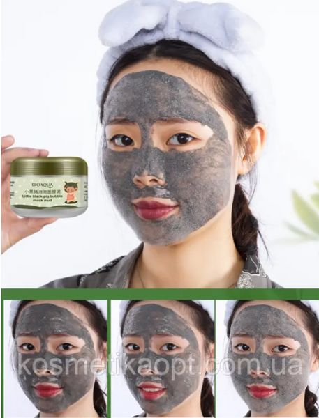 Киснева, бульбашкова маска Bioaqua Carbonated Bubble Clay Mask, пінна маска d94385471 фото