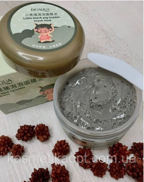 Киснева, бульбашкова маска Bioaqua Carbonated Bubble Clay Mask, пінна маска d94385471 фото