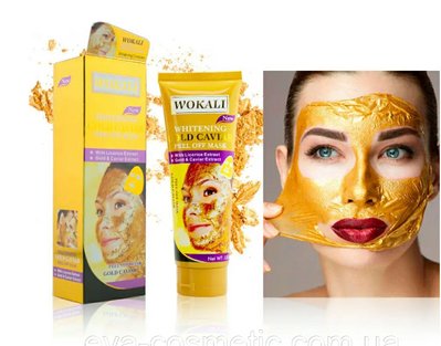 Золота маска для обличчя Wokali Whitening Gold Caviar Peel Off Mask 130 г D3761 фото