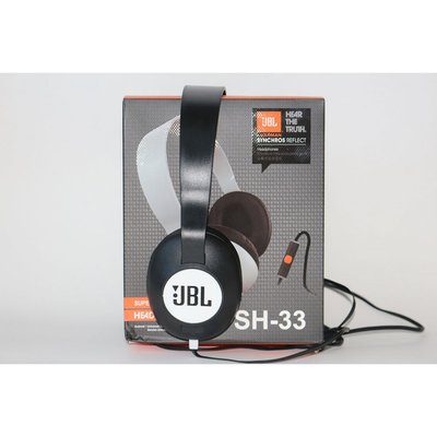 Навушники MDR JBL SH33, дротові навушники з мікрофоном, чудовий звук! 05550 фото